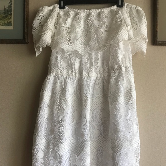 Kobi Halperin Alva Off The Shoulder Lace Dress - Picture 3 of 5